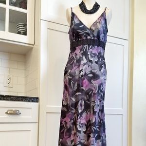 Vintage August Silk nightgown and robe L